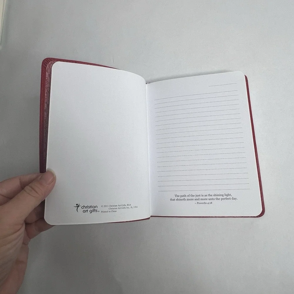 Red Faux Leather Jer 29:11 Blank Gift Journal I Know The Plans I Have For You